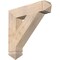 Ekena Millwork Traditional Arts & Crafts Smooth Bracket, Douglas Fir, 5 1/2"W x 28"D x 28"H BKT06X28X28TRA03SDF - alternate 1